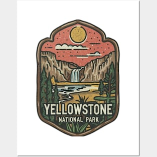 Yellowstone National Park Badge Posters and Art